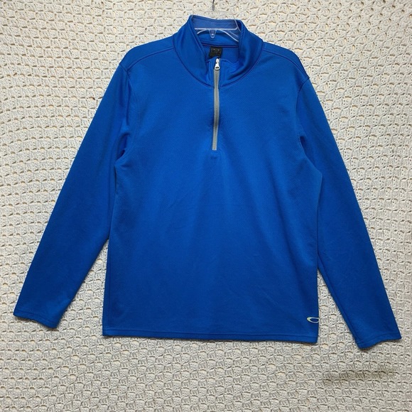 Oakley Other - Oakley Golf Pullover Jacket Sweater Mens Size Large 1/4 Zip Blue‎ Lightweight